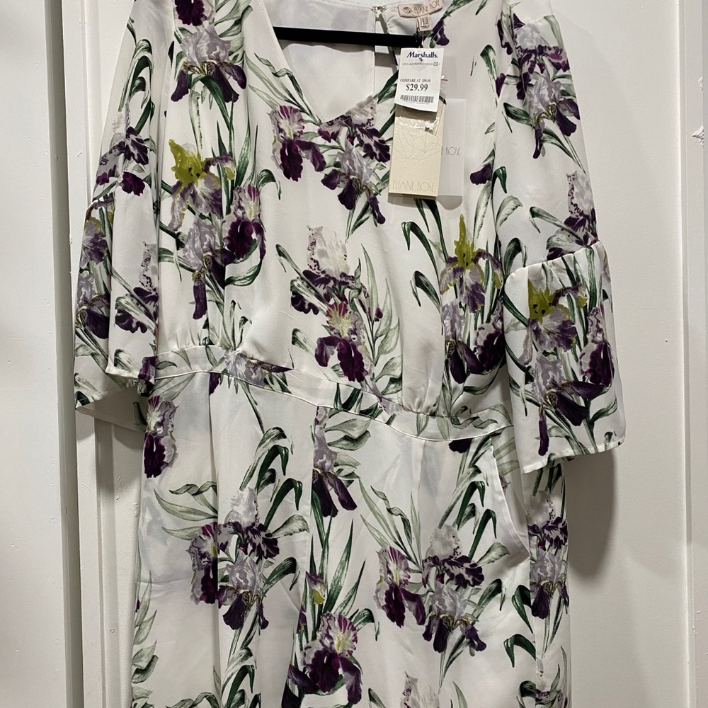 Floral romper dress bell sleeve size 12
